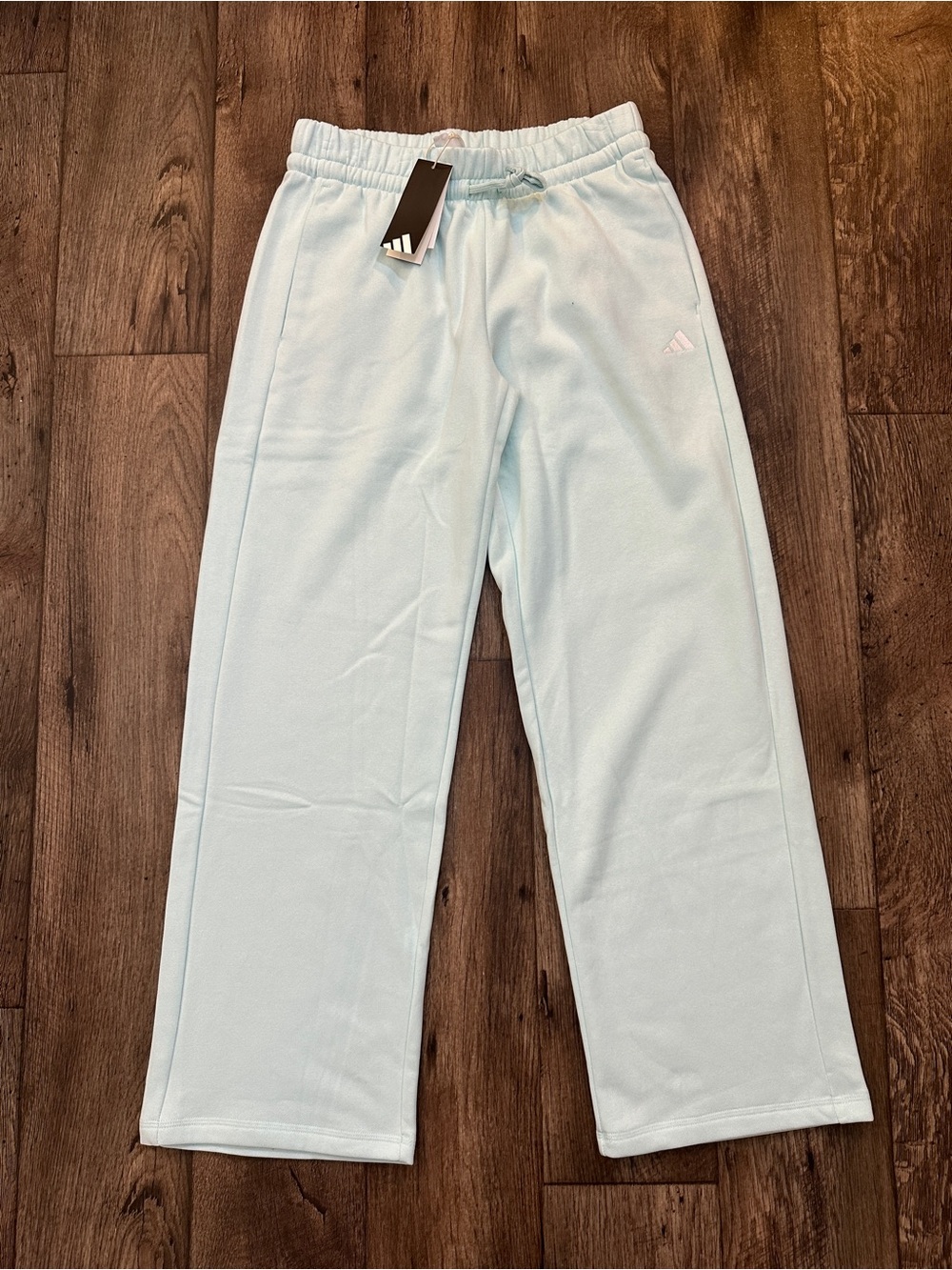 Adidas Multi Sport Wide Leg Comfy Cozy Pants Women’s Size M Halo Mint White